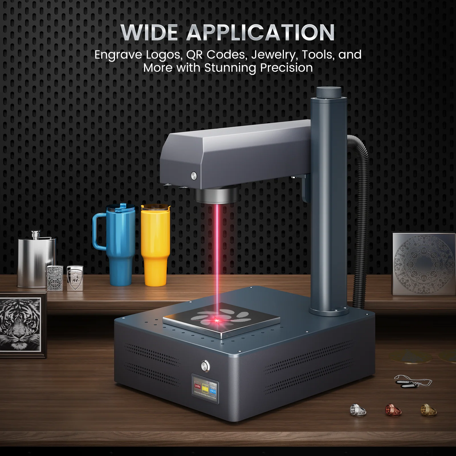 Monport GM 50W Pro Integrated Fiber Laser Engraver & Marking Machine with AutoFocus - Image 8