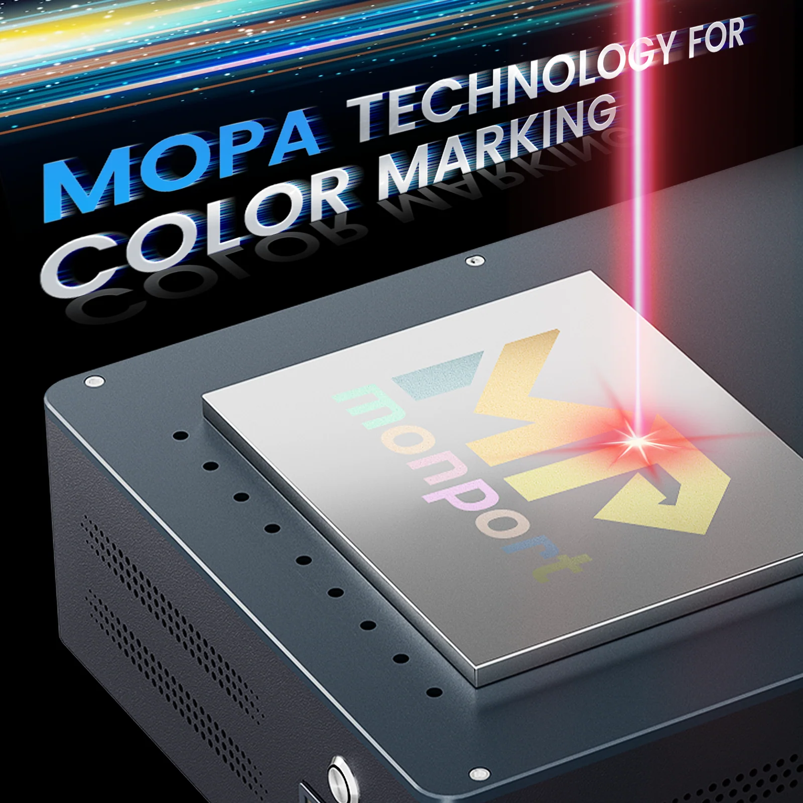 Monport GM 60W Pro Integrated JPT MOPA Fiber Laser Engraver & Marking Machine with AutoFocus - Image 11