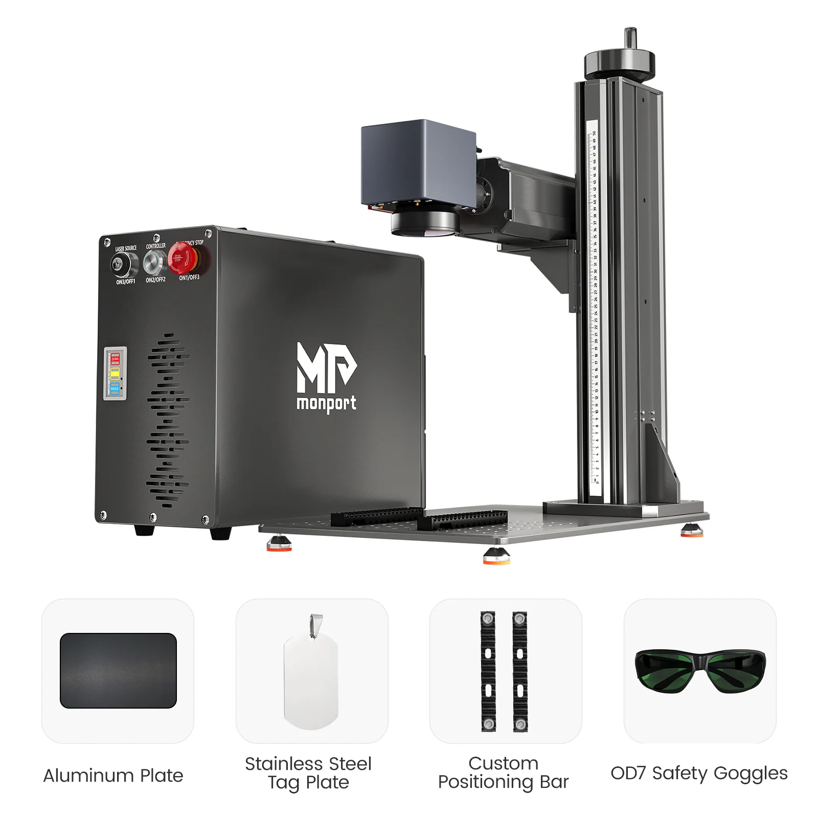 Monport GT 30W Split Fiber Laser Engraver & Marking Machine With AutoFocus (5.9” x 5.9”) – FDA Approval - Image 18