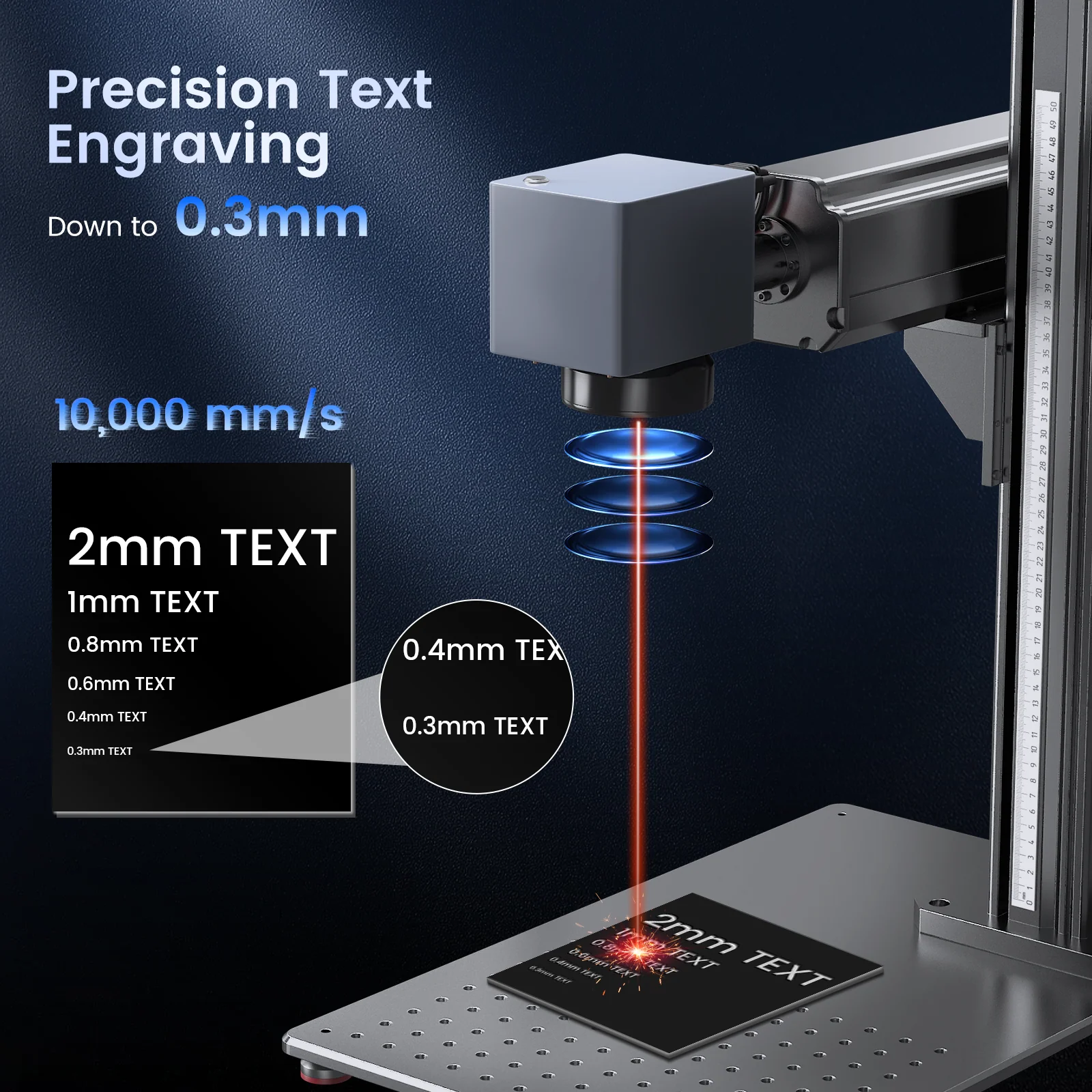 Monport GT 30W Split Fiber Laser Engraver & Marking Machine With AutoFocus (5.9” x 5.9”) – FDA Approval - Image 7
