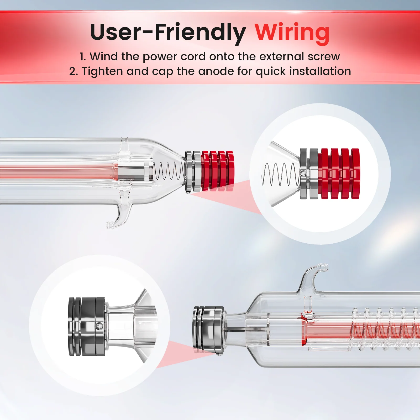 Monport 130W CO2 Laser Tube for Laser Engraver - Image 3
