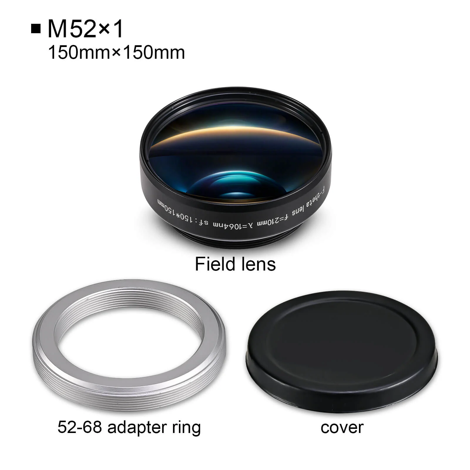 Monport F-theta M52 150mm*150mm Replacement Optical Scanning Lens for Fiber Laser Engraver - Image 6