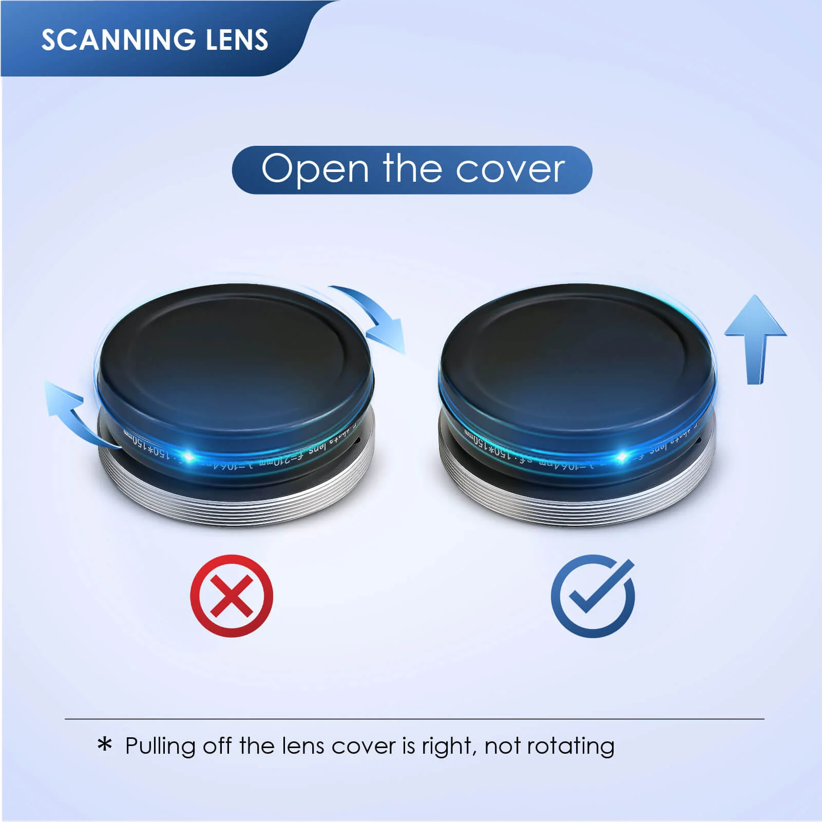 Monport F-theta M52 150mm*150mm Replacement Optical Scanning Lens for Fiber Laser Engraver - Image 8