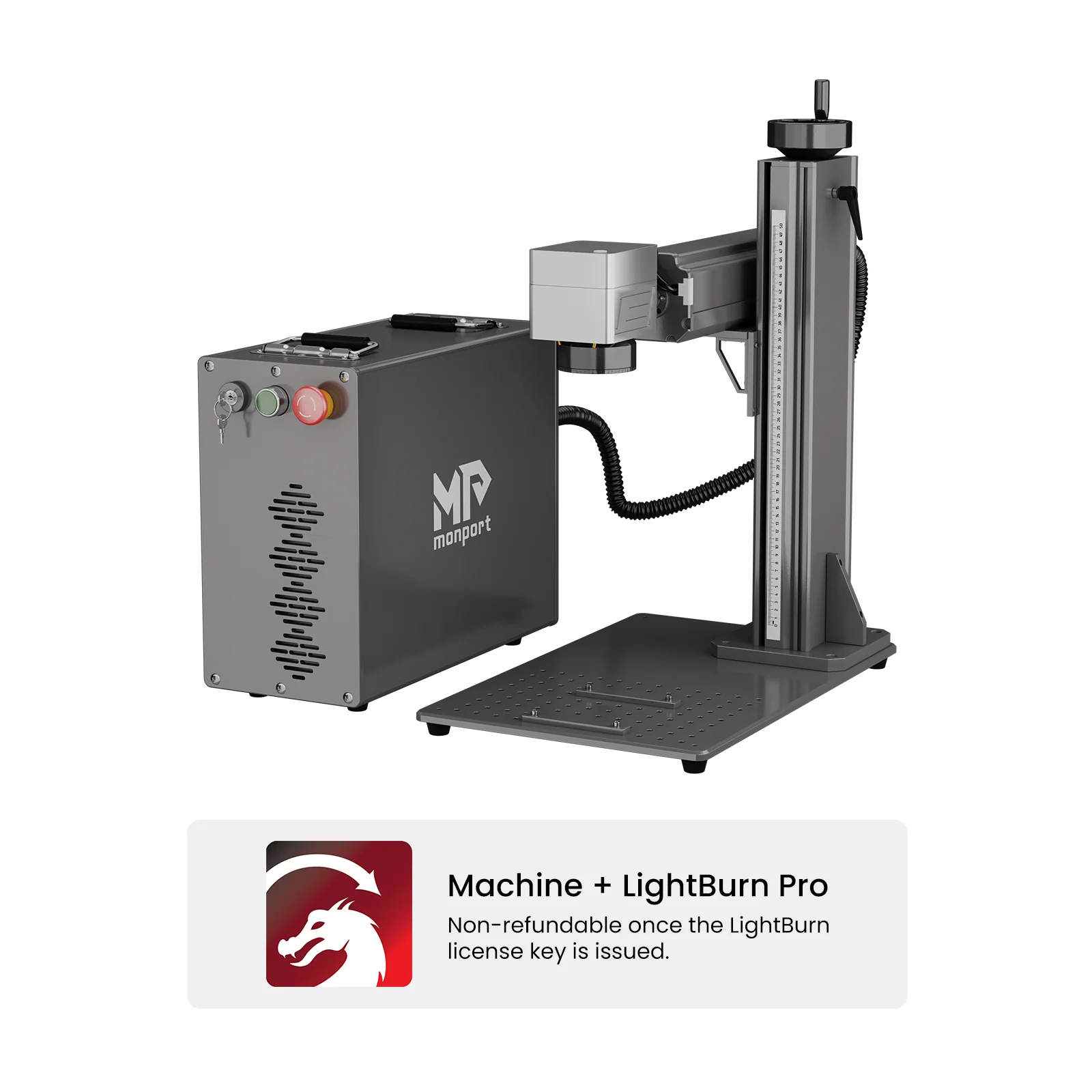 Monport GPro 30W Split MOPA Fiber Laser Engraver & Marking Machine With Manual Focus - Image 16