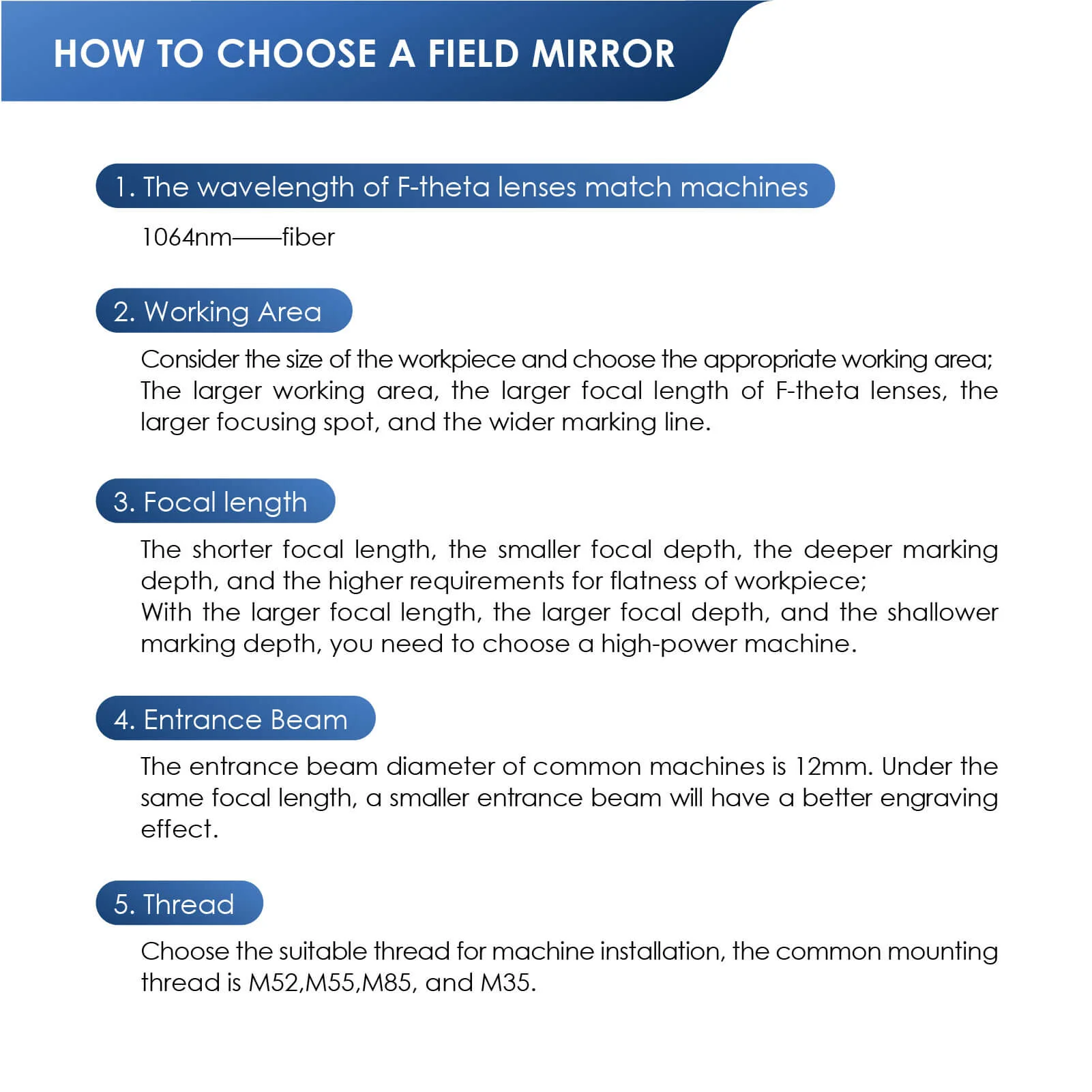 Monport F-theta M52 70mm*70mm Replacement Optical Scanning Lens for Fiber Laser Engraver - Image 12