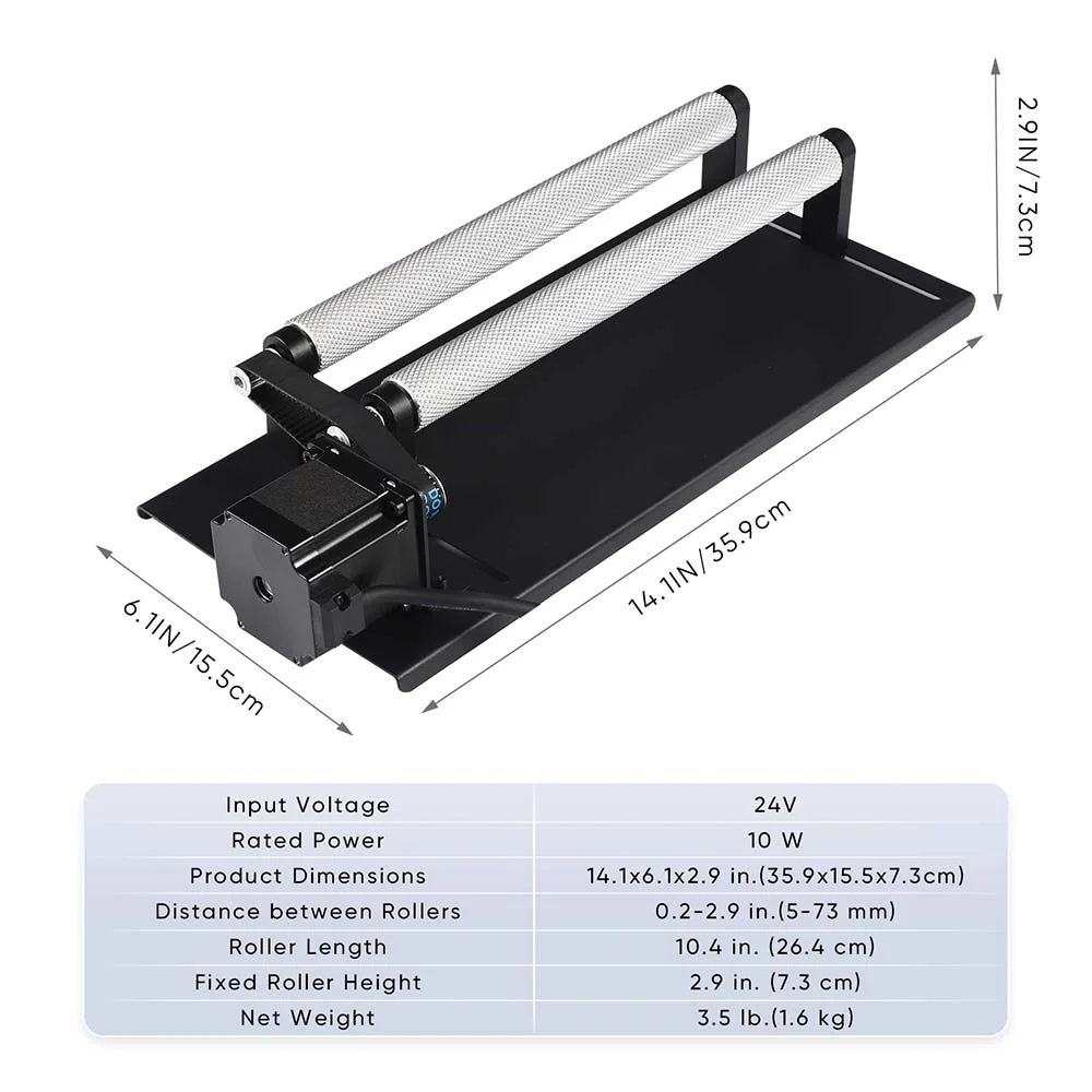 Monport Laser Rotary Axis 360° for 55W-150W CO2 Laser Engraver to hold cylindrical objects - Image 4