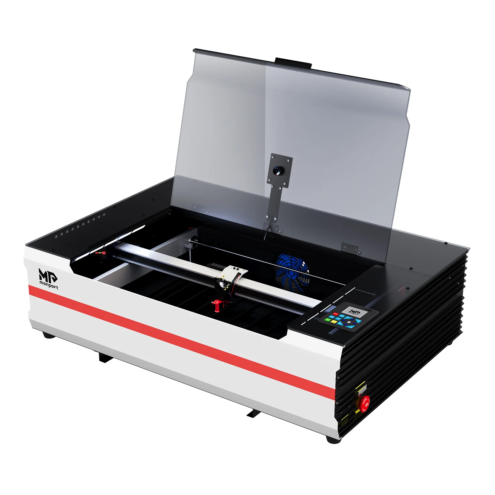 Monport Reno65 Pro Vision 65W Desktop CO2 Laser Engraver & Cutter (24" X 16") with 8MP HD Camera and Magnetic Assisted Focus - Image 18