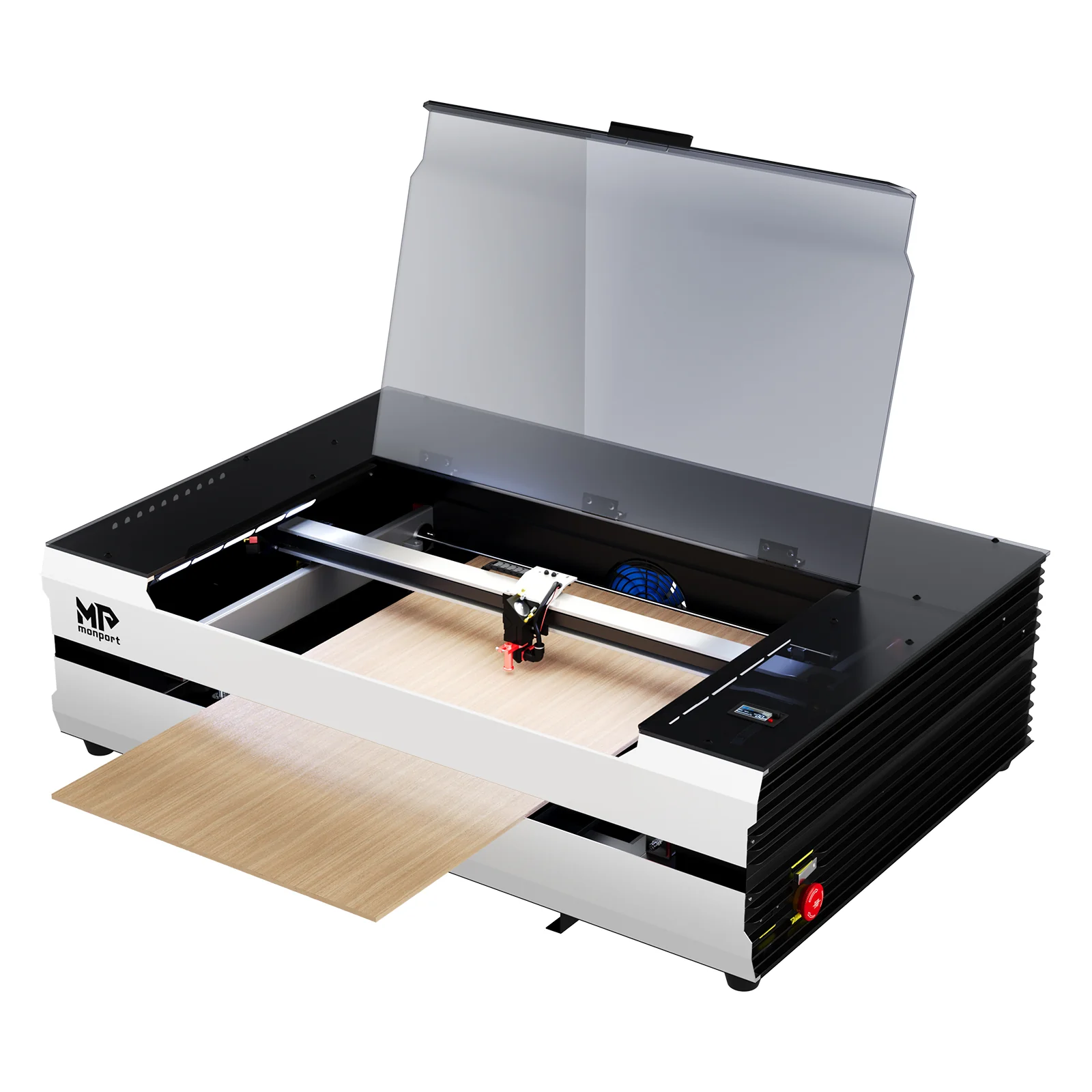 Monport Reno65 65W Desktop CO2 Laser Engraver & Cutter (24" X 16") with Magnetic Assisted Focus - Image 16